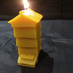 beeswax candle beehive alight 2