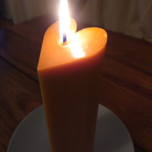 valentines heart candle 1
